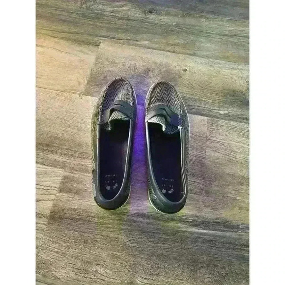 COLE HAAN Women Nantucket Navy Wool Slip On Sneaker Penny Loafers  Size 8b - Picture 1 of 6